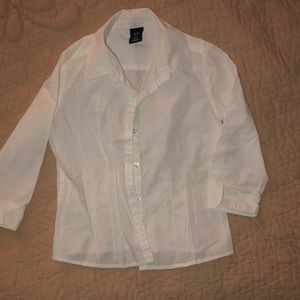 White cotton blouse.